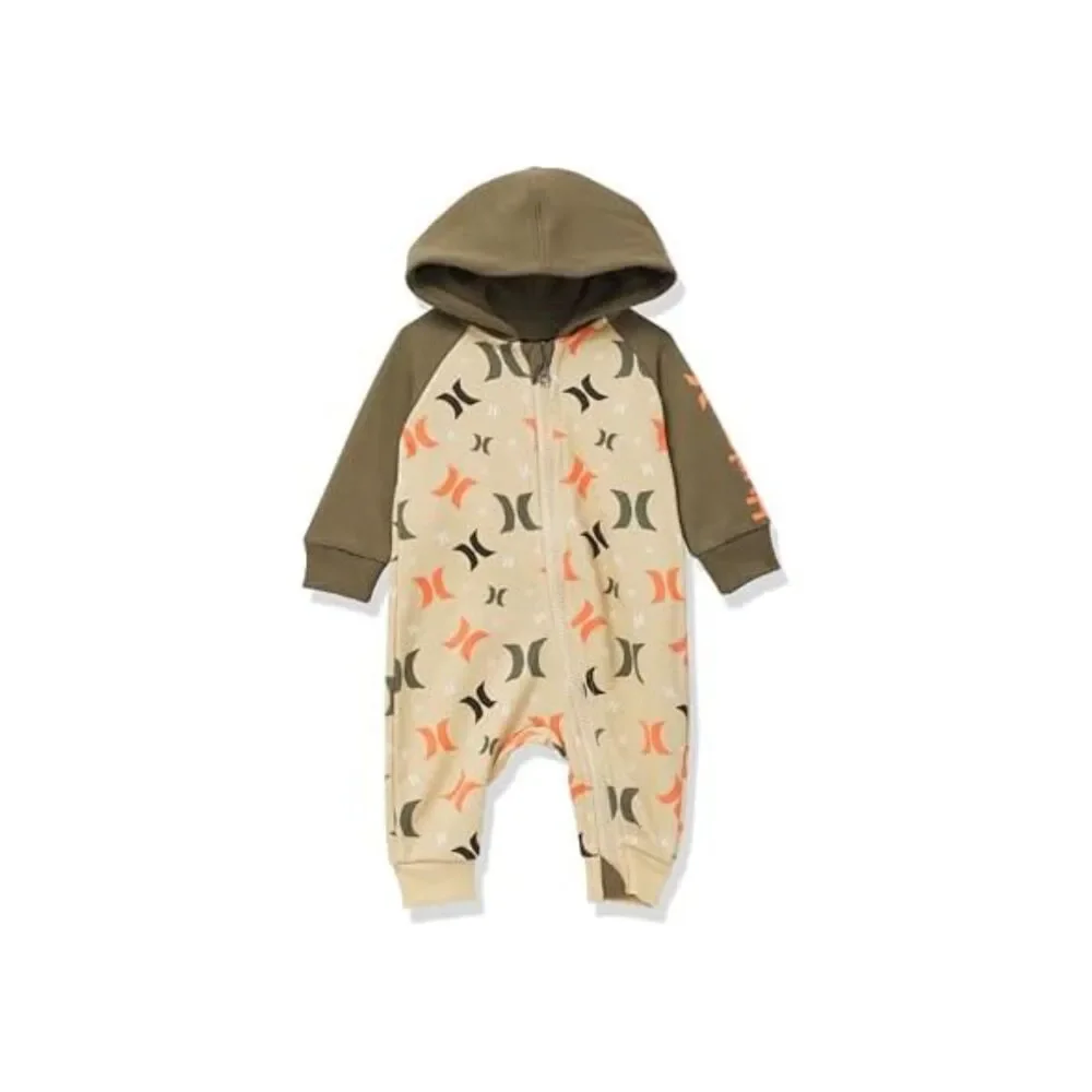 Hurley Long Sleeve Hooded Coverall 3 mos